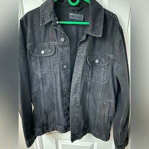 Black denim jacket